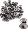 New 30 Sets Black Round Head Button Stud Slotted Screws Chicago Screws Round Phillips Head Button Stud Screws 10mm, Nail Rivet for DIY Leather Craft (Color : Black)