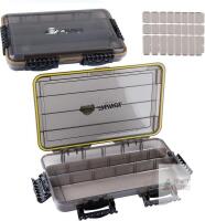New RUNCL Fishing Tackle Box, Waterproof Tray for Jigs Lures, Thicker Floating Tackle Utility Box with Adjustable Dividers, 3600