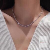 New Tennis Necklaces for Women Men | 3 Prong 18K White/Yellow Gold Plated 4mm Round Cubic Zirconia Diamond Chains | Tennis Chain Necklace Size 16"