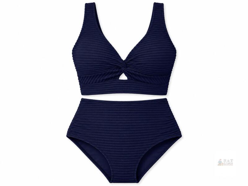 New Size 2XL Herseas Womens -Great Quality Textured Bikini Sets 2 Piece Twist Front Top Sexy Swimsuits