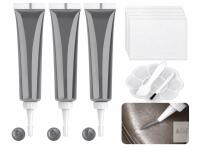 New Leather and Vinyl Repair Kit for Car Seat, Furniture, Sofa, Couch, Jacket, Purse, Shoes, Professional Repair Gel to Fix Tears, Scratches, Faded, Peeling on Genuine Bonded Faux Pleather Grey