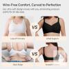 New Size L UIMERO Womens Wireless Bra Seamless Jelly Bras No Underwire Full Coverage - 2