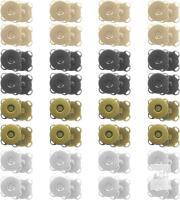 New Magnetic Snaps, 32 Set 14mm Magnetic Sewing Clasps Snaps for Clothes, Bags, Scarves, Leather Sewing (4 Color)