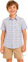 New Size 13/14 BIENZOE Boys Plaid Cotton Shirt: Button Down Tops