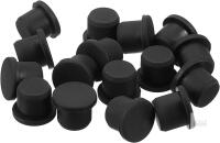 New uxcell 16 Pieces Black Rubber Stopper, 11.5mm Plug Holes for 11-11.3mm/0.43-0.44" Hole