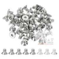 New PATIKIL #8-32 x 1/4 Inch Flat Head Socket Cap Screws, 50 Pack 304 Stainless Steel Flat Countersunk Bolts Hex Socket Drive Machine Screws Full Thread Coarse Thread UNC Grade 6.8