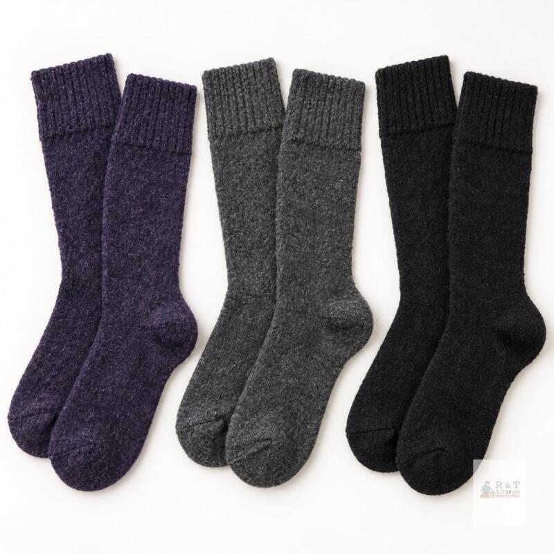 3 New Pairs, wool blend woman's boot socks.