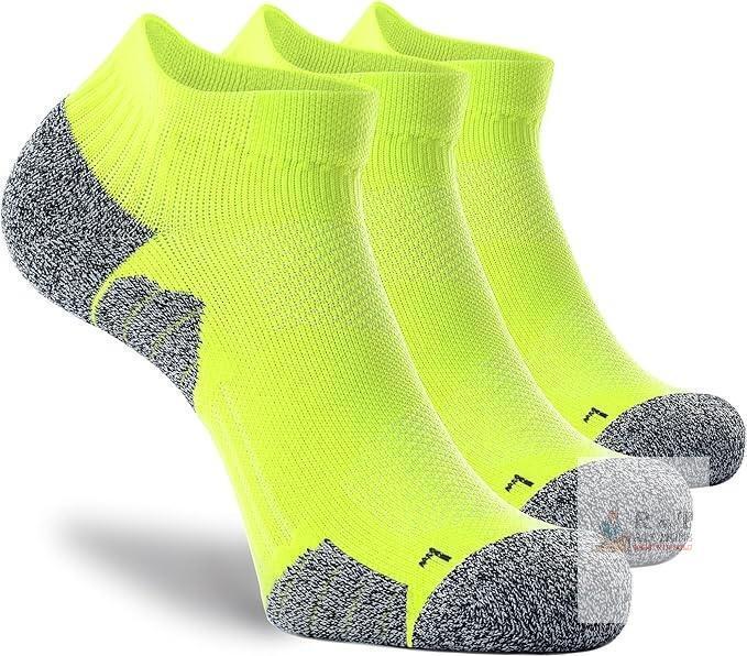3 New PAIR -XL CWVLC Unisex Cushioned Compression Athletic Ankle Socks Multipack