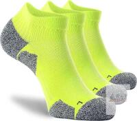 3 New PAIR -XL CWVLC Unisex Cushioned Compression Athletic Ankle Socks Multipack
