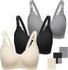 3 New Size 3XL Bras for Breastfeeding Seamless Maternity Bra Ultra Comfort- Nursing Friendly
