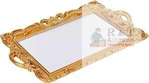 New Sooyee Gold Decorative Mirror Tray, 15.3x9.8 Rectangle