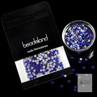 Beadsland Hotfix Rhinestones, Crystal Rhinestones for Crafts Clothes DIY Decoration-Sapphire 2880 pc/pkg 2mm