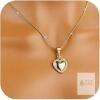 New Women's Gold Necklace, 14K Gold Plated Cubic Zirconia Heart Necklace | Cute and Elegant Love Pendant Necklace, (B.Heart - Gleam)