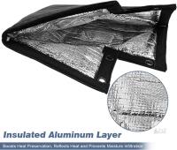 New Insulated Backflow Preventer Cover- All-Season Pressure Vacuum Breaker Protection Pouch- Ideal for Water Wells and Sprinkler Valves- Shields from Sun & Freezing Temperatures- 12''W x 13''H (Black)
