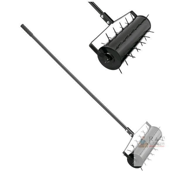 NEW VEVOR LA38NEW-SYT Manual Lawn Aerator, 18" Width, 27 Spikes, Detachable Handle