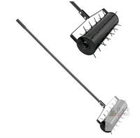 NEW VEVOR LA38NEW-SYT Manual Lawn Aerator, 18" Width, 27 Spikes, Detachable Handle