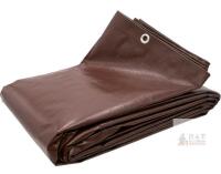 NEW HUGE Brown Poly Tarp 18X20 ft, Waterproof, UV Resistant, Reinforced Brass Grommets, Heavy Duty