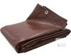 NEW HUGE Brown Poly Tarp 18X20 ft, Waterproof, UV Resistant, Reinforced Brass Grommets, Heavy Duty
