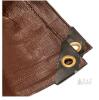 NEW HUGE Brown Poly Tarp 18X20 ft, Waterproof, UV Resistant, Reinforced Brass Grommets, Heavy Duty - 2
