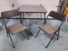 Folding Card Table with 2 Chairs