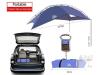 NEW Hasika SUV Tailgate Tent Awning, 137.8"x78.7", 76 Sq Ft Shade, 9.5 lbs, Fits SUV/Van/RV/Trailer - 3