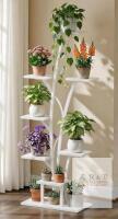 NEW 7-Tier Corner Metal Plant Stand with Adjustable Shelves and Optional LED Grow Lights