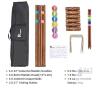 NEW Regulation Size 6-Player Pointyard Croquet Set, 32" Hardwood Mallets, 3" Balls, Carry Bag - 3