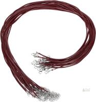 New HARFINGTON 20Pcs Waxed Necklace Cord Bulk Wine 2mm Dia 24" Necklace String Rope with Chain Clasp for Pendants Bracelets Jewelry Making Supplies Accessories
