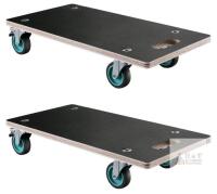2 NEW Vevor SXT-0100 Furniture Dollies, 551 lb Capacity, 22.6" x 11.4", 4 Swivel Wheels, Set of 2