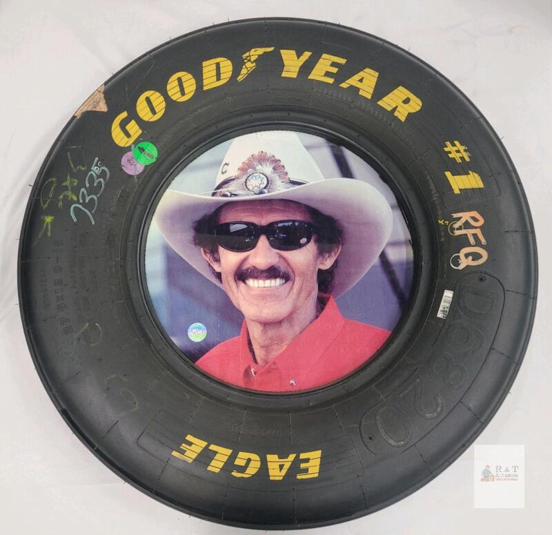 Goodyear Eagle D6800 Racing Tire Wall Art Featuring Richard Petty by Racing Reflections