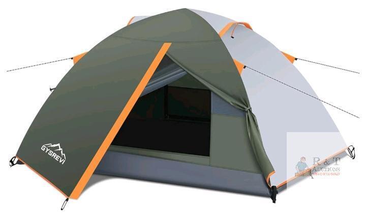 NEW Gysrevi CP-1 Dome Camping Tent, 2-3 Person Capacity, 86.6" x 86.6" Floor, 57.1" Peak Height