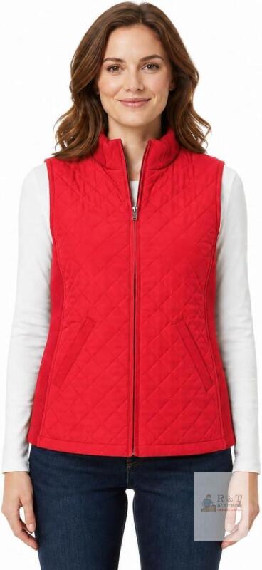 New Size L Bienzoe Womens Lightweight Quilted Vest: Warm Daily Layer