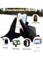 New Size Med Mejoncy Winter Warm Gloves, Touch Screen Thermal Waterproof Windproof Elastic Anti-slip Cuff Glove