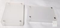 NEW Acrylic Fridge Magnets, 5-Piece Set, Rectangular, 3.7" x 2.4", Clear Finish