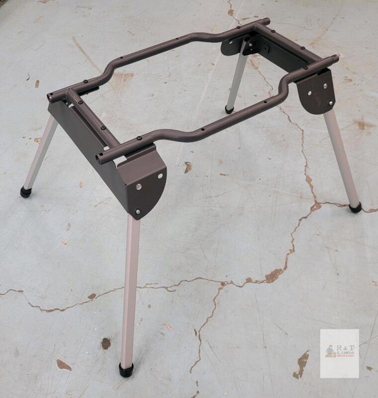 Folding Metal Sawhorse Stand, 500 lb Capacity, 36" x 3.75" x 33"