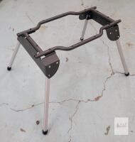 Folding Metal Sawhorse Stand, 500 lb Capacity, 36" x 3.75" x 33"