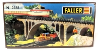New FALLER H0 Scale Stone Arch Bridge Model Kit No 2588.