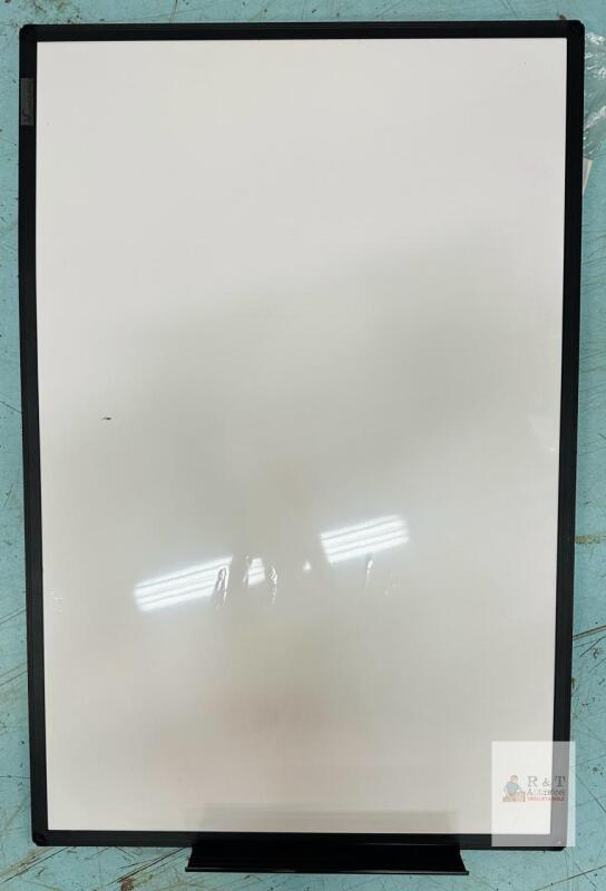 NEW Wall-Mount Dry Erase Whiteboard Black Frame 24"x36" with Marker Tray