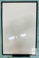NEW Wall-Mount Dry Erase Whiteboard Black Frame 24"x36" with Marker Tray