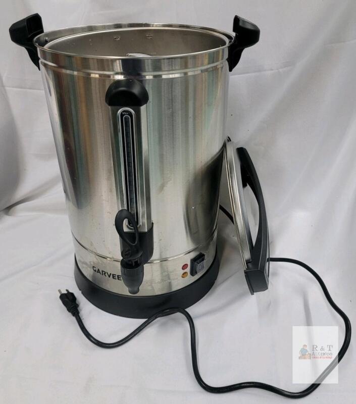 Garvee PHO-0X3NMOGB 14L Commercial Coffee Urn, 1500W, Stainless Steel, 100-Cup Capacity