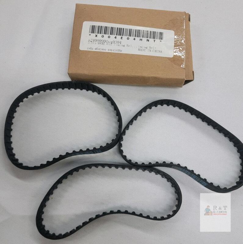 3-Pack 98XL 037 Timing Belts, 9.8" Length, 0.37" Width, 49 Teeth, New,