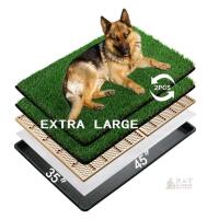 NEW Meexpaws Extra Large Dog Grass Potty Pad System 45"x35" - 4-Layer Indoor/Outdoor Dog Toilet