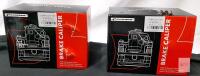 2 NEW A-Premium Rear Brake Calipers BCB92699Z-C & BCB92698Z-C, Steel, Silver Finish, New in Damaged Boxes