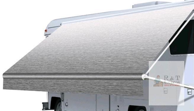 NEW Somokg RV Awning Fabric Replacement 20FT, Heavy Duty 18.5oz Vinyl, Gray Fade, Universal Fit