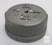 TMA 2 1/2" Threaded Conduit End Cap, Galvanized Steel, Female NPT, UL Listed