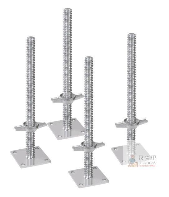 NEW Vevor Scaffold Leveling Jacks Set of 4, Adjustable Height 18.2", 3307 lbs Capacity, Carbon Steel