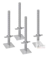 NEW Vevor Scaffold Leveling Jacks Set of 4, Adjustable Height 18.2", 3307 lbs Capacity, Carbon Steel