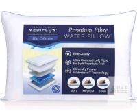 NEW Mediflow Elite Water Pillow &ndash; Adjustable Firmness, 20"x28", 300TC Cotton Cover
