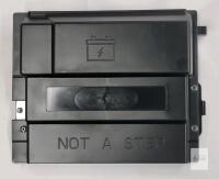 Black Plastic Automotive Battery Box for Group 24 Batteries with 'NOT A STEP' Lid