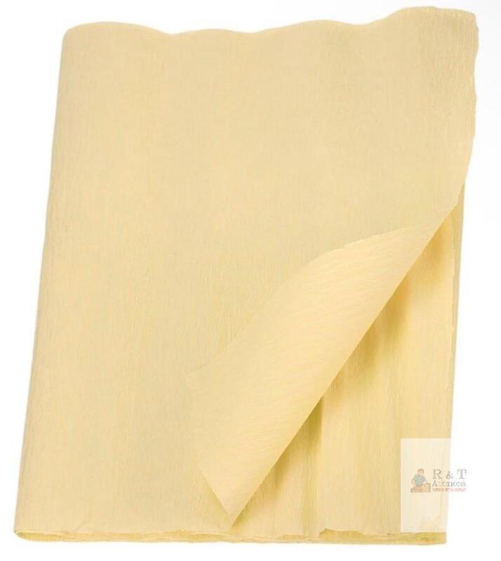 Champagne Crepe Paper Roll, 7.5 ft x 20 in x 0.4 mm, Tissue Paper, Model mes220805ee0337